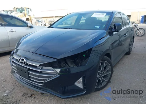 2019 Hyundai Elantra Limited from USA, damaged, VIN 5NPD84LF2KH482025